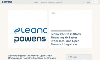 Preview of the Leano Case Study