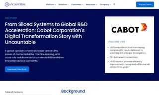 Preview of the Cabot Corporation Case Study