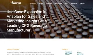 Preview of the Leading CPG Beverage Manufacturer Case Study