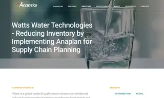 Preview of the Watts Water Technologies Case Study