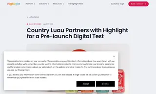 Preview of the Country Luau Case Study