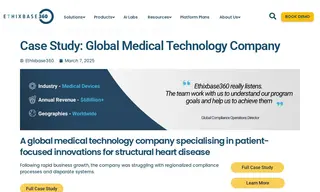 Preview of the Global Medical Technology Company Case Study