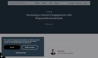 Preview of the UK Manufacturing Company Pension Scheme Case Study