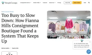 Preview of the Fianna Hills Consignment Boutique Case Study