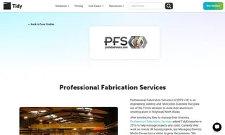 Preview of the Professional Fabrication Services Case Study