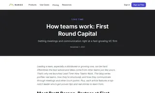 Preview of the First Round Capital Case Study