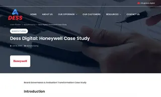 Preview of the Honeywell Case Study