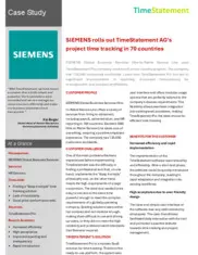 Preview of the Siemens Case Study