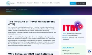 Preview of the The Institute of Travel Management (itm) Case Study