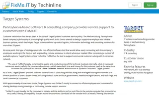 Preview of the Target Systems Case Study