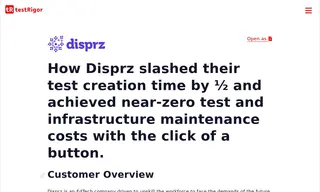 Preview of the Disprz Case Study