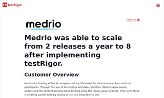 Preview of the Medrio Case Study
