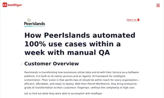 Preview of the PeerIslands Case Study