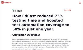 Preview of the edcast Case Study