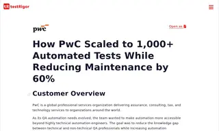 Preview of the PWC Case Study