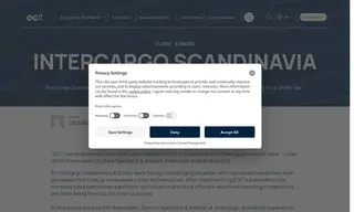 Preview of the Intercargo Scandinavia A/S Case Study