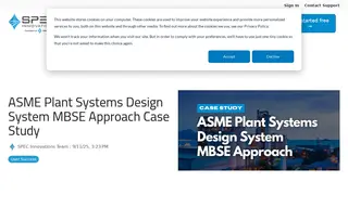 Preview of the ASME Case Study