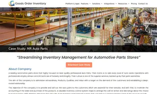 Preview of the MR Auto Parts Case Study