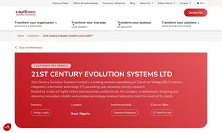 Preview of the 21st Century Evolution Systems Ltd Case Study