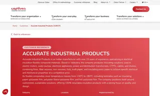 Preview of the Accurate Industrial Products Case Study