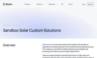Preview of the Sandbox Solar Case Study
