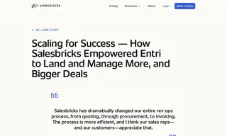 Preview of the entri Case Study