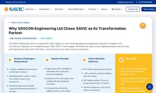 Preview of the Vascon Engineering Ltd Case Study