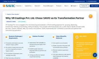 Preview of the VR Coatings Pvt. Ltd Case Study