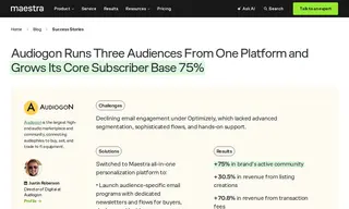 Preview of the Audiogon Case Study