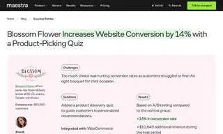Preview of the Blossom Flower Delivery Case Study