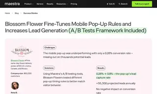 Preview of the Blossom Flower Delivery Case Study