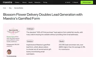 Preview of the Blossom Flower Delivery Case Study