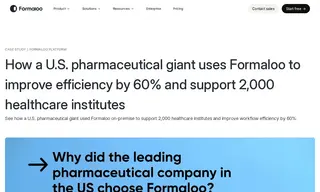Preview of the U.S. Pharmaceutical Giant Case Study