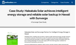 Preview of the Haleakala Solar Case Study