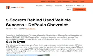 Preview of the DePaula Chevrolet Case Study