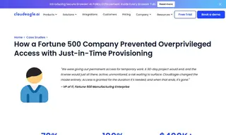 Preview of the Fortune 500 Manufacturing Enterprise Case Study