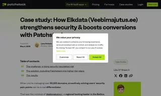 Preview of the Elkdata (Veebimajutus.ee) Case Study