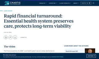 Preview of the $2B+ Rural Health System Case Study