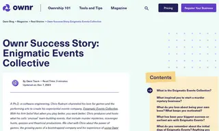 Preview of the Enigmatic Events Collective Case Study