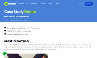Preview of the Kaapi Solutions OPC Private Limited Case Study