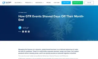 Preview of the GTR Events Case Study