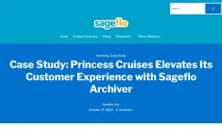 Preview of the Princess Cruises Case Study