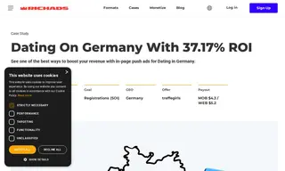Preview of the Dating Offer/affiliate Marketing Client (German Dating Affiliate) Case Study
