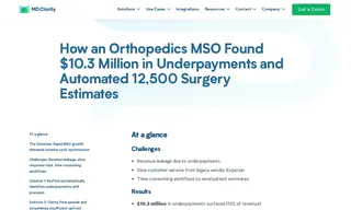 Preview of the Orthopedics MSO Case Study