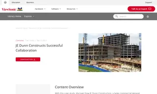 Preview of the JE Dunn Construction Case Study