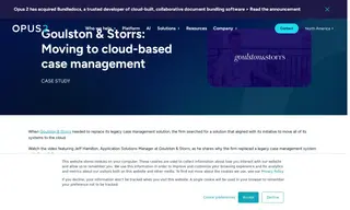 Preview of the Goulston & Storrs Case Study