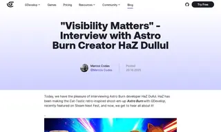 Preview of the Astro Burn Developer HaZ Dullul Case Study