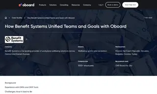 Preview of the Benefit Systems Case Study