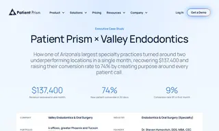 Preview of the Valley Endodontics & Oral Surgery Case Study
