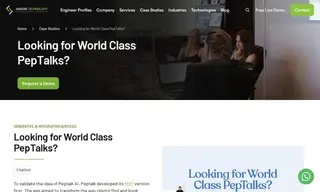 Preview of the PepTalk Case Study